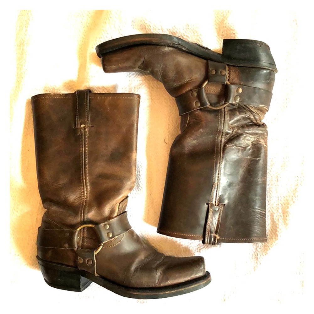 Frye 8.5 Brown Leather Riding Boots